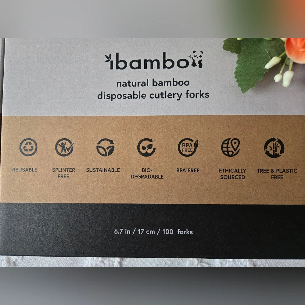 Bamboo Disposable Cutlery Forks